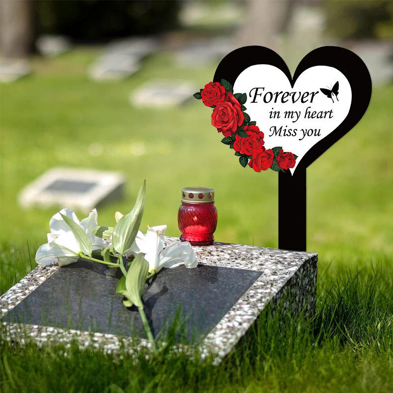 2024 Cemetery Memorial Heart S - đánh giá và giá Yard Sign Blank