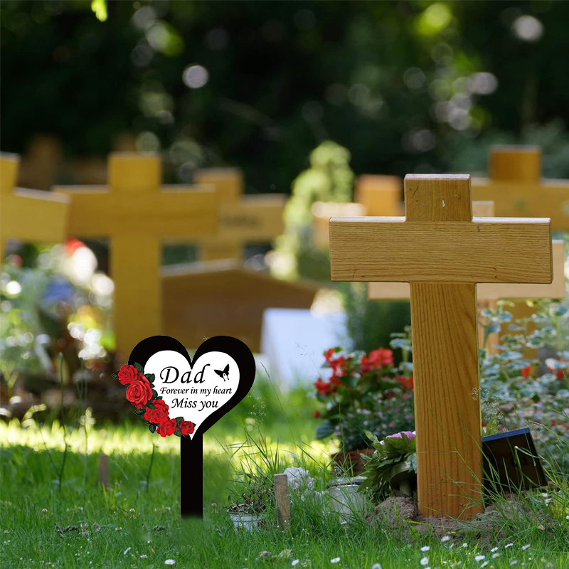 2024 Cemetery Memorial Heart S - đánh giá và giá Yard Sign Blank