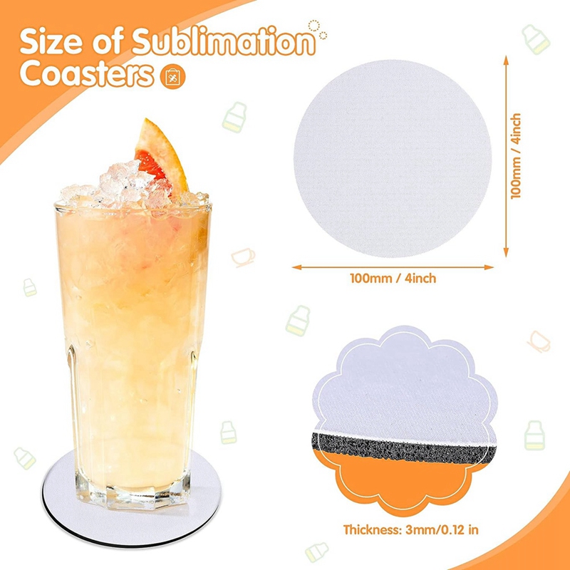 Sublimation Blank Cup Coasters - đánh giá và giá Coaster Sublimation Blank