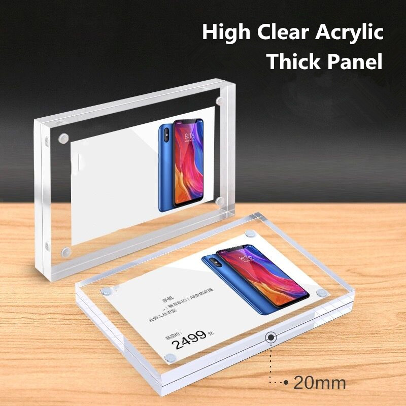 90x55mm Magnetic Acrylic Price - đánh giá và giá Photo Acrylic Block
