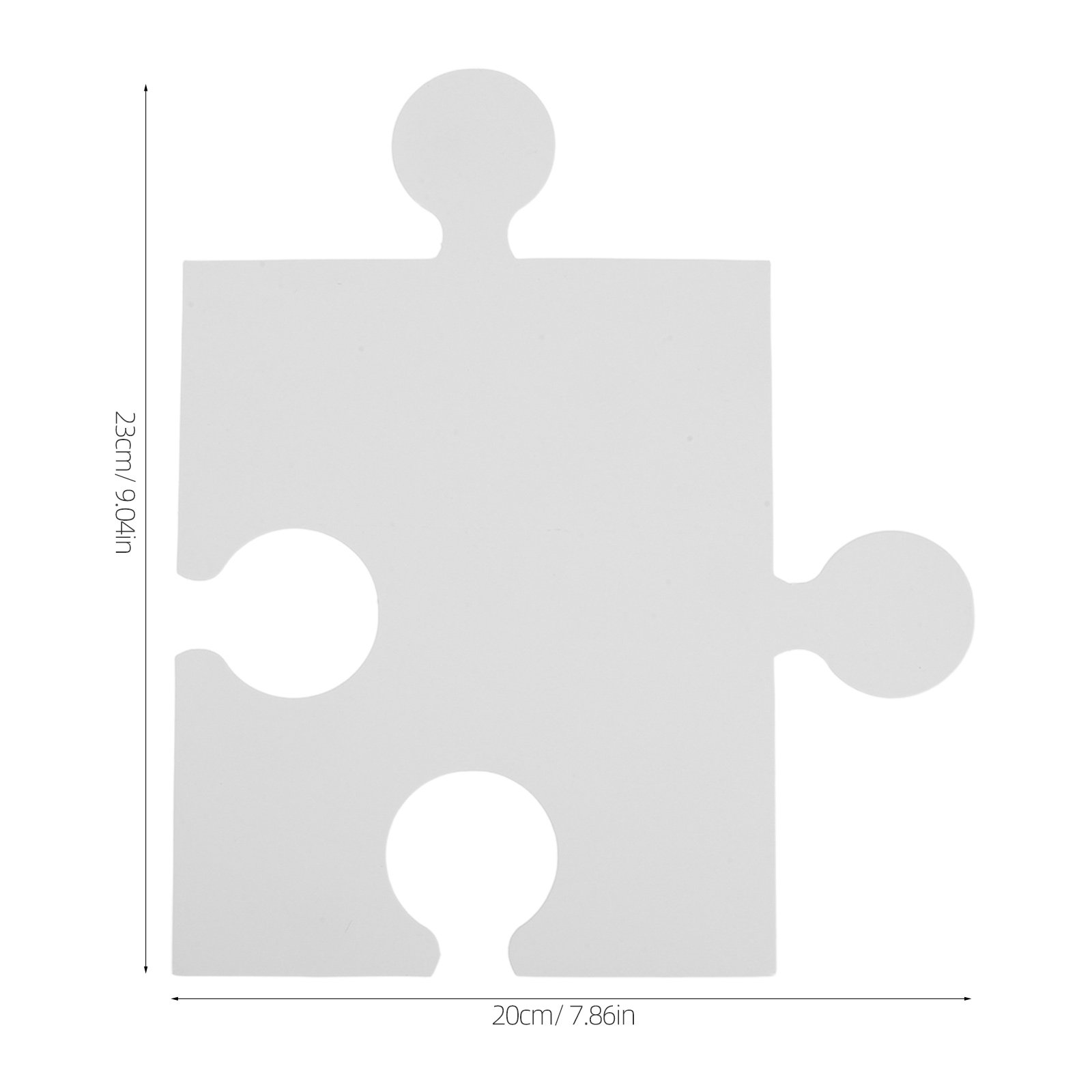 60Pcs Large Blank Puzzle Piece - đánh giá và giá Puzzle Blank White