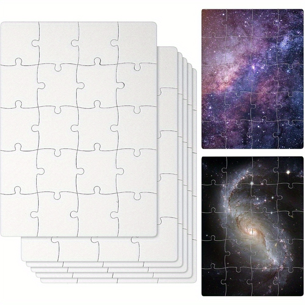 6pcs Sublimation Blank Puzzles - đánh giá và giá Puzzle Blank White