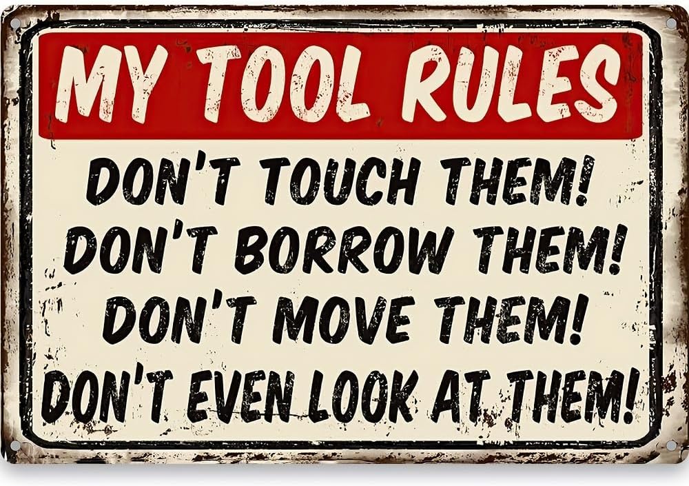 Metal Signs My Tool Rules Funn - đánh giá và giá Yard Sign Blank