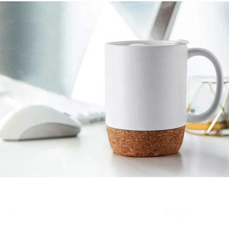 Coffee Mug with Cork Base Bott - đánh giá và giá Sublimation Mug White
