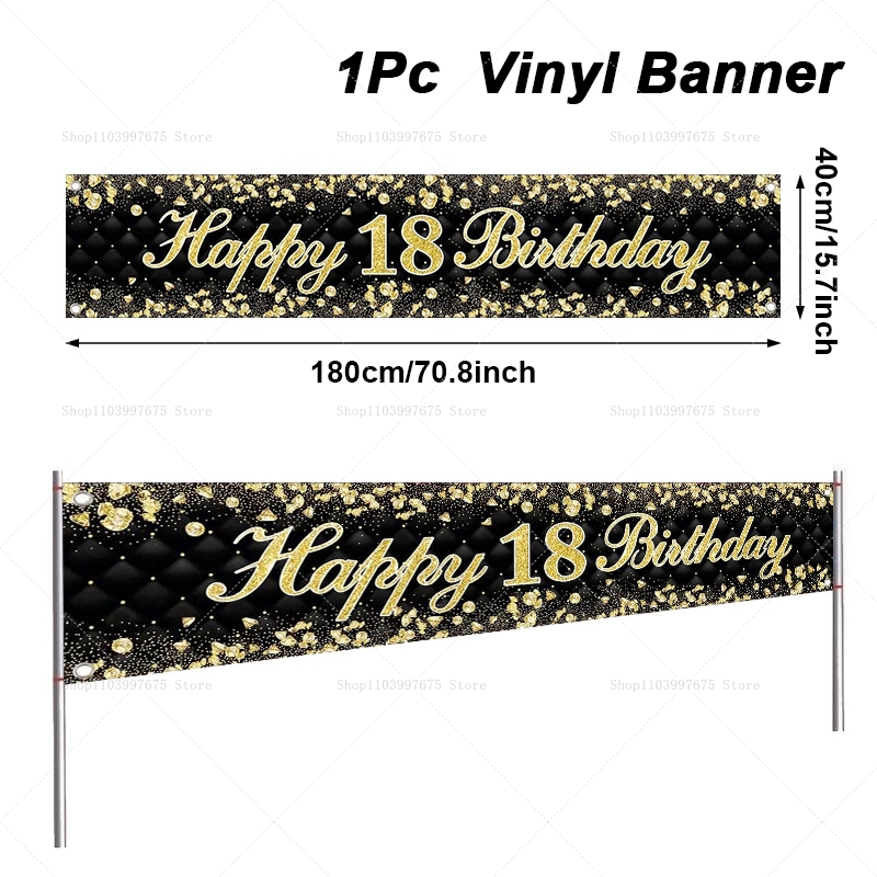 Happy 18th Birthday Banner Dec - đánh giá và giá Yard Sign Blank