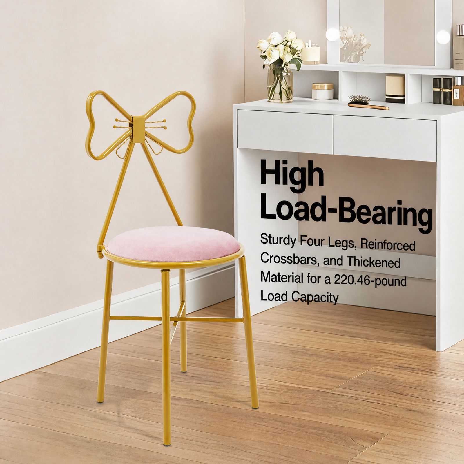 Pink Butterfly Backrest Vanity - đánh giá và giá Metal Photo Panel