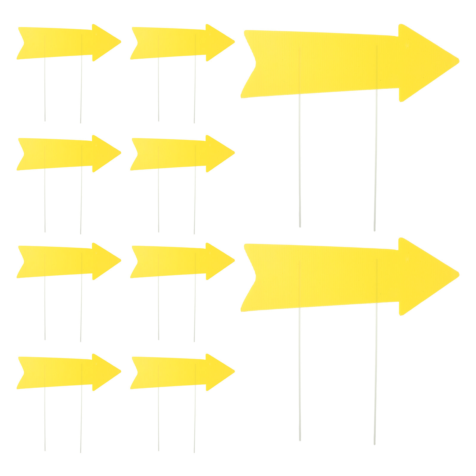 10Pcs Blank Yellow Arrow Signs - đánh giá và giá Yard Sign Blank