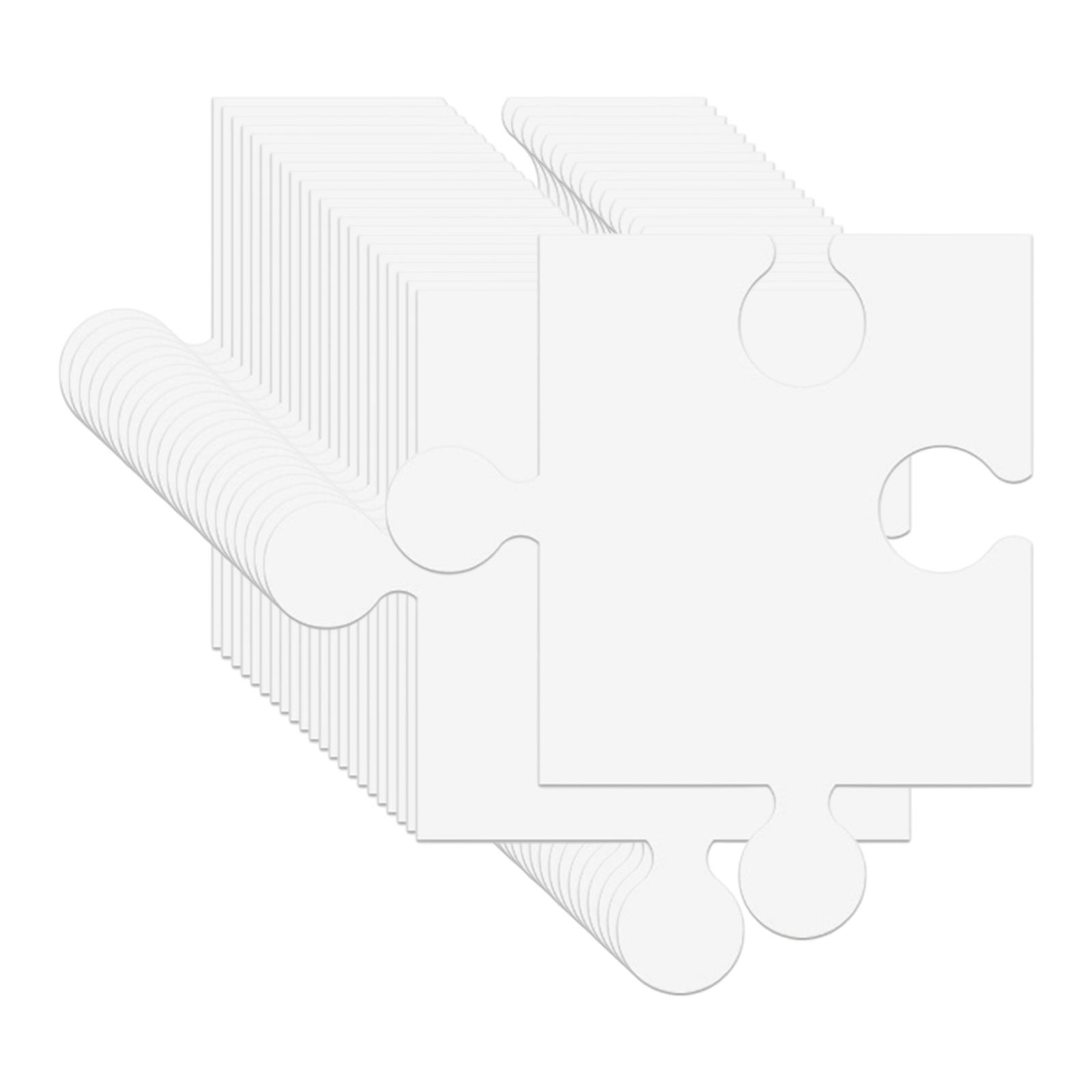 24Pcs White Cardboard Blank Ji - đánh giá và giá Puzzle Blank White